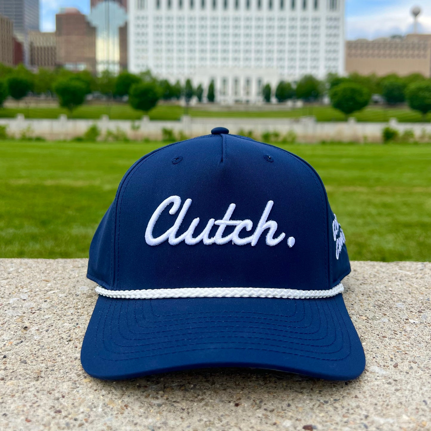 Winter Series Rope Hat - Navy/White