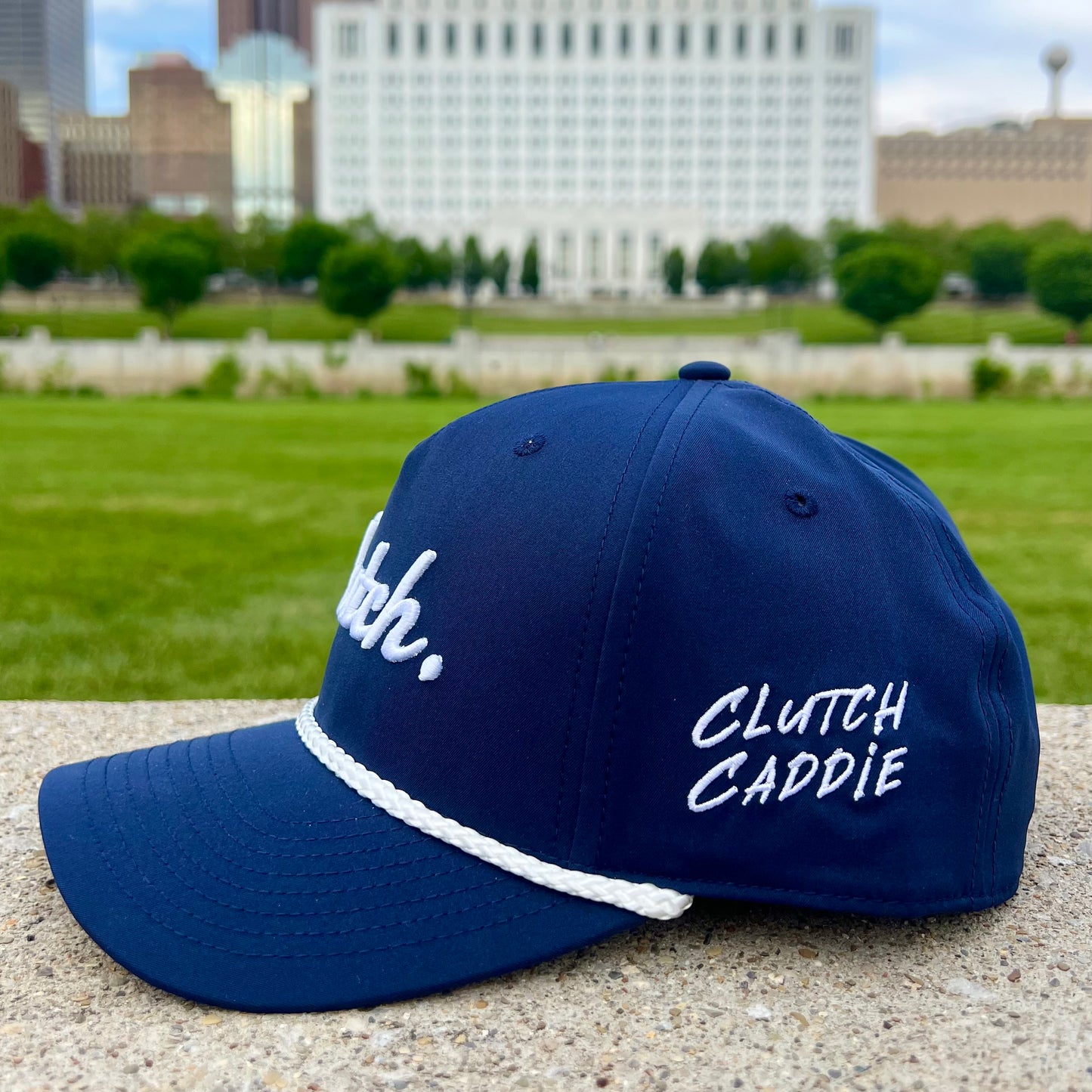 Winter Series Rope Hat - Navy/White