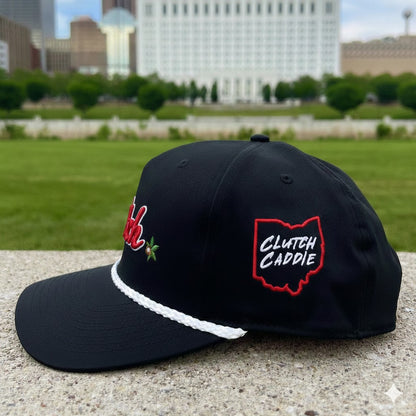 Ohio Hometown Series Rope Hat - Black/Red/White